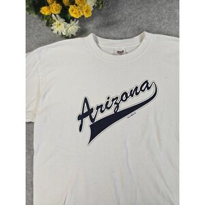 Vintage 90s Arizona Graphic T-Shirt White Large Anvil Sierra Madre Retro Tee